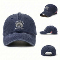 Native Blood Runs Through My Veins Washed Cotton Baseball Cap Native American War Bonnet
