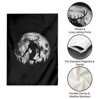 Wendigo Monster Garden Flag Skinwalker Night Stroll Cryptid Full Moon - Wonder Print Shop