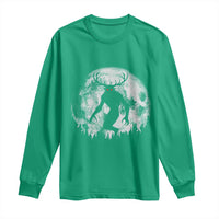 Wendigo Monster Long Sleeve Shirt Skinwalker Night Stroll Cryptid Full Moon - Wonder Print Shop