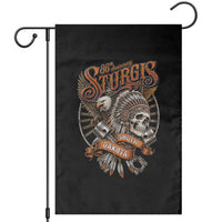 Sturgis South Dakota Indian American Rider Skull 86th Anniversary Garden Flag