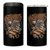 Sturgis South Dakota Indian American Rider Skull 86th Anniversary 4 in 1 Can Cooler Tumbler
