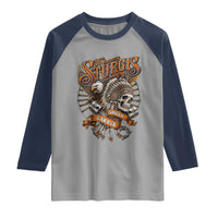 Sturgis South Dakota Indian American Rider Skull 86th Anniversary Raglan Shirt
