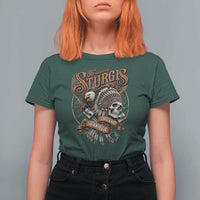 Sturgis South Dakota Indian American Rider Skull 86th Anniversary T Shirt For Women