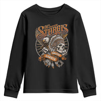 Sturgis South Dakota Indian American Rider Skull 86th Anniversary Youth Sweatshirt