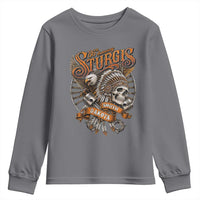 Sturgis South Dakota Indian American Rider Skull 86th Anniversary Youth Sweatshirt