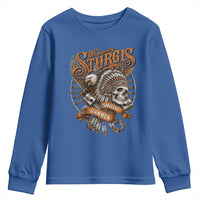 Sturgis South Dakota Indian American Rider Skull 86th Anniversary Youth Sweatshirt