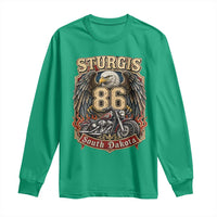 Sturgis South Dakota Motorcycle Lover Eagle 86th Anniversary Long Sleeve Shirt