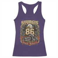 Sturgis South Dakota Motorcycle Lover Eagle 86th Anniversary Racerback Tank Top