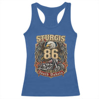 Sturgis South Dakota Motorcycle Lover Eagle 86th Anniversary Racerback Tank Top