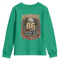 Sturgis South Dakota Motorcycle Lover Eagle 86th Anniversary Youth Sweatshirt