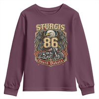 Sturgis South Dakota Motorcycle Lover Eagle 86th Anniversary Youth Sweatshirt