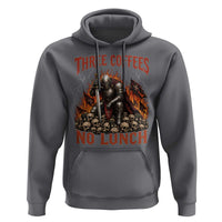 Three Coffees No Lunch Hoodie Funny Medieval Knight Coffee Lover