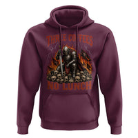 Three Coffees No Lunch Hoodie Funny Medieval Knight Coffee Lover