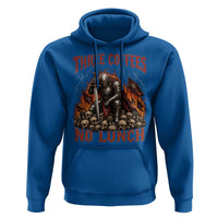 Three Coffees No Lunch Hoodie Funny Medieval Knight Coffee Lover