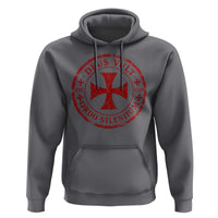 Deus Vult Ordo Silentium Knights Templar Est 1119 Hoodie Crusader Cross
