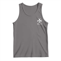 Knights Hospitaller Maltese Cross Catholic Christian Deus Vult Tank Top