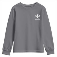 Knights Hospitaller Maltese Cross Catholic Christian Deus Vult Youth Sweatshirt