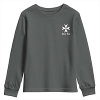 Knights Hospitaller Maltese Cross Catholic Christian Deus Vult Youth Sweatshirt