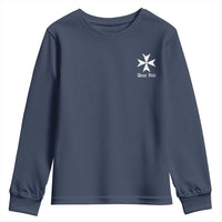 Knights Hospitaller Maltese Cross Catholic Christian Deus Vult Youth Sweatshirt
