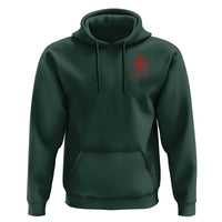 Deus Vult Catholic Knight Templar Jerusalem Cross Hoodie