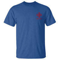Deus Vult Catholic Knight Templar Jerusalem Cross T Shirt