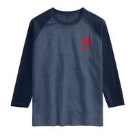 Deus Vult Catholic Knight Templar Crusader Cross Faith Raglan Shirt