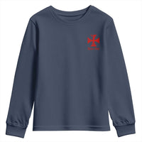 Deus Vult Catholic Knight Templar Crusader Cross Faith Youth Sweatshirt