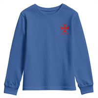 Deus Vult Catholic Knight Templar Crusader Cross Faith Youth Sweatshirt