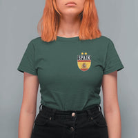 Spain 2nd Star Espana Football Crest T Shirt For Women