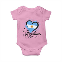 Argentina Heart Argentinian Flag Sun of May Patriotic Baby Onesie