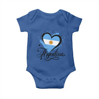 Argentina Heart Argentinian Flag Sun of May Patriotic Baby Onesie