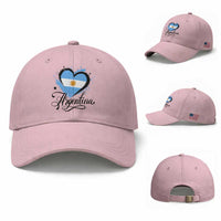 Argentina Heart Argentinian Flag Sun of May Patriotic Baseball Cap