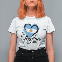 Argentina Heart Argentinian Flag Sun of May Patriotic T Shirt For Women