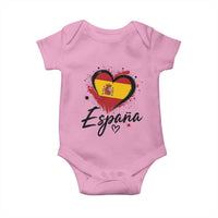 Espana Heart Spanish Flag Patriotic Spain Pride Baby Onesie