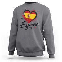 Espana Heart Spanish Flag Patriotic Spain Pride Sweatshirt