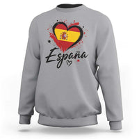 Espana Heart Spanish Flag Patriotic Spain Pride Sweatshirt