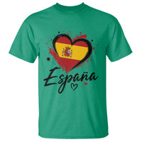 Espana Heart Spanish Flag Patriotic Spain Pride T Shirt