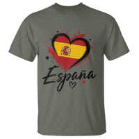 Espana Heart Spanish Flag Patriotic Spain Pride T Shirt