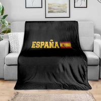 Espana Spain Vintage Sports Design Spanish Flag Throw Blanket
