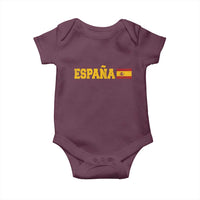Espana Spain Vintage Sports Design Spanish Flag Baby Onesie