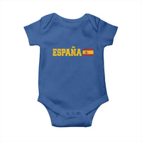 Espana Spain Vintage Sports Design Spanish Flag Baby Onesie