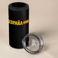 Espana Spain Vintage Sports Design Spanish Flag 4 in 1 Can Cooler Tumbler