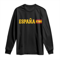 Espana Spain Vintage Sports Design Spanish Flag Long Sleeve Shirt