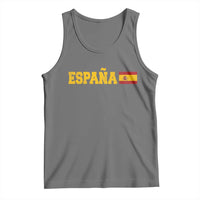 Espana Spain Vintage Sports Design Spanish Flag Tank Top