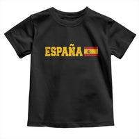 Espana Spain Vintage Sports Design Spanish Flag Toddler T Shirt