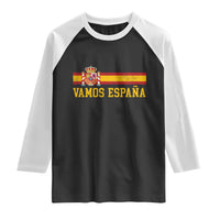Vamos Espana Spainish Flag Vintage Spain Coat of Arms Raglan Shirt