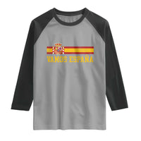 Vamos Espana Spainish Flag Vintage Spain Coat of Arms Raglan Shirt