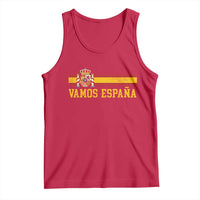 Vamos Espana Spainish Flag Vintage Spain Coat of Arms Tank Top