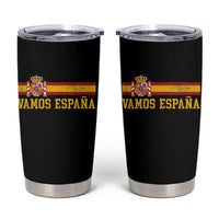 Vamos Espana Spainish Flag Vintage Spain Coat of Arms Tumbler Cup
