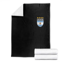 Argentina 4th Star Vintage Argentine Football Crest Throw Blanket